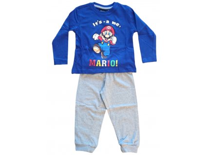 Chlapecké bavlněné pyžamo Super Mario - It's -a me MARIO