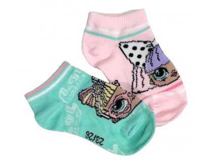 Dívčí kotníkové ponožky LOL Surprise - 2 ks