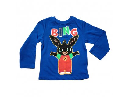 Chlapecké tričko s dlouhým rukávem "Bing" - modrá