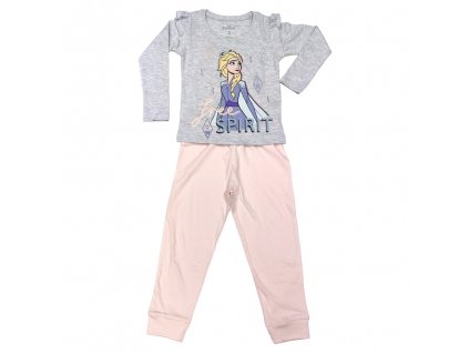 Dívčí bavlněné pyžamo "Ledové království" - růžová