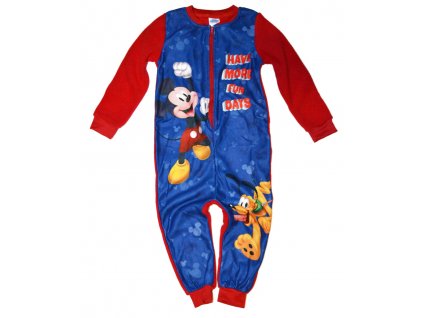 Chlapecké zateplené pyžamo overal Mickey Mouse