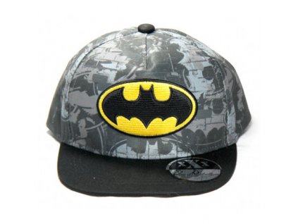 Chlapecká Hip Hop kšiltovka "Batman" - šedá