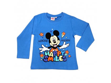 Chlapecké tričko s dlouhým rukávem "Mickey Mouse" - světle modrá