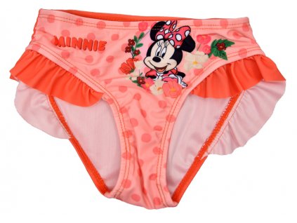 Dívčí plavky kalhotky "Minnie Mouse" - tmavě růžová
