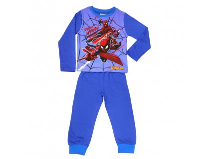 Chlapecké bavlněné pyžamo "Spider-man" - světle modrá