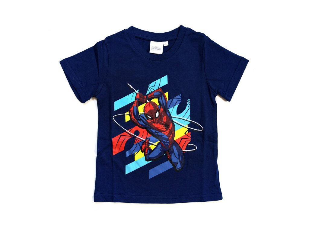 Chlapčenské tričko "Spider-man" - tmavo modrá