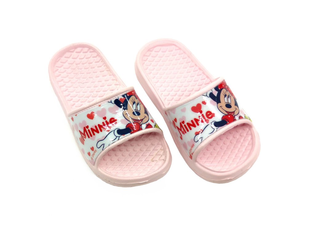 Dievčenské šľapky "Minnie Mouse" - ružová