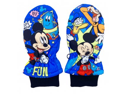 Chlapčenské lyžiarske rukavice Fun Mickey Mouse