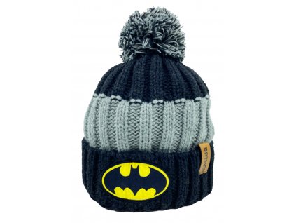 Chlapčenská čiapka s brmbolcom Batman