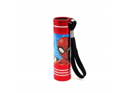 Detská hliníková LED baterka Spider-man