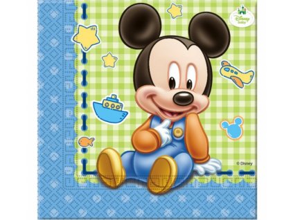 Papierové servítky Baby Mickey - 20 ks