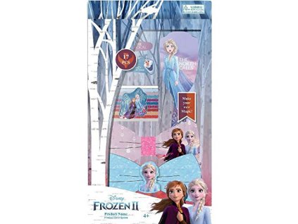 Detská kefa na vlasy + gumičky, mašľe, sponky Frozen - set 16ks