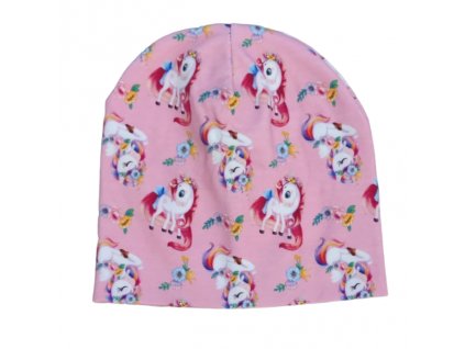 Dievčenská bavlnená čiapka Unicorn