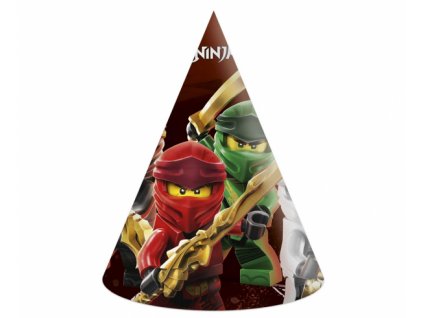 Papierové klobúčiky Lego Ninjago - 6 ks