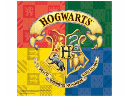 Papierové servítky Harry Potter Hogwarts Houses - 20 ks