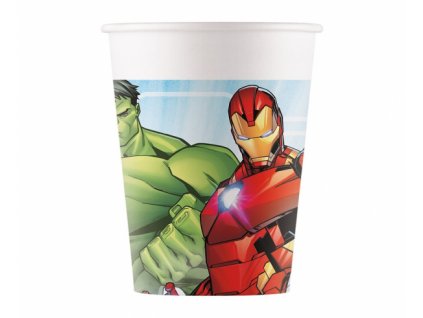 Papierové poháre Avengers - 8 ks / 200 ml