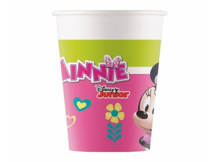 Papierové poháre Minnie Happy helpers - 8 ks / 270 ml
