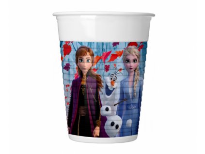 Plastové poháre Frozen II - 8 ks / 200 ml