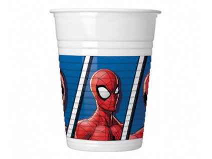 Plastové poháre Spider-man - 8 ks / 200 ml