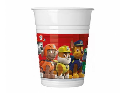 Plastové poháre Team Paw Patrol - 8 ks / 200 ml