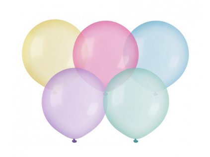 Latexový balón Pastelový 19" / 48 cm - modrá