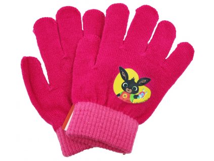 Dievčenské prstové rukavice "Bing" - fialová - 12x16 cm