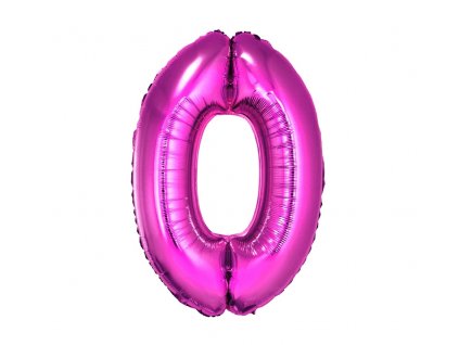 Fóliový balón číslo 0 - fialová - 92 cm