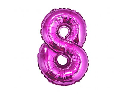 Fóliový balón číslo 8 - fialová - 92 cm