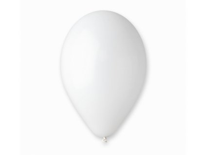 Latexový balón Pastelový 10" / 25 cm - biela