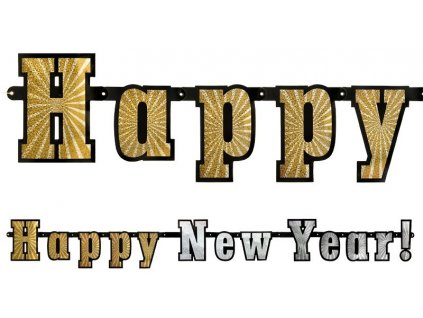 Banner Happy New Year - 142 cm