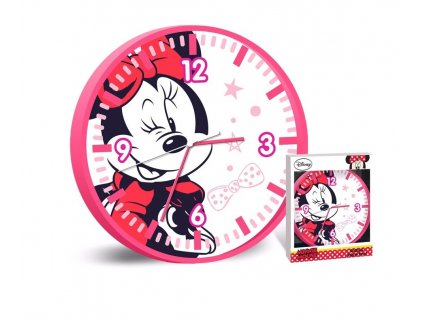 Analógové nástenné hodiny Minnie Mouse - 25 cm