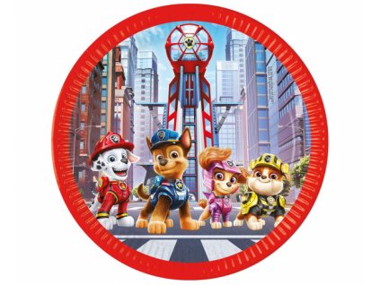 Papierové taniere Paw Patrol the movie - 8 ks / 23 cm