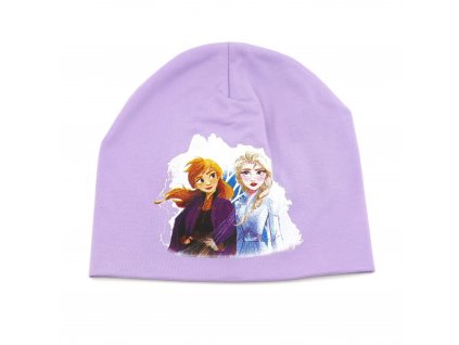 Dievčenská bavlnená čiapka "Frozen" - fialová