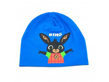 Chlapčenská bavlnená čiapka "Bing" - tmavo modrá