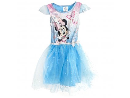 Detské šaty "Minnie Mouse" - modrá