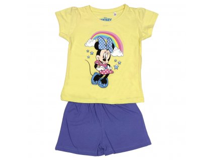 Dievčenské bavlnené pyžamo "Minnie Mouse" - žltá