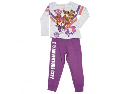 Dievčenské bavlnené pyžamo "Paw Patrol" - fialová