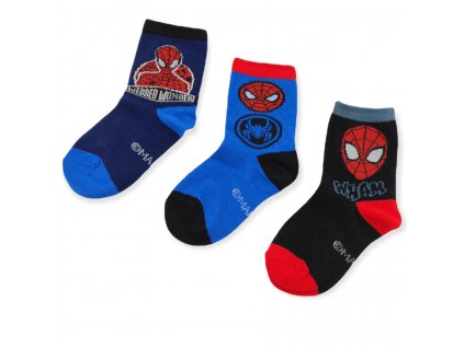 Chlapčenské vysoké ponožky Wham Spider-man - 3 ks
