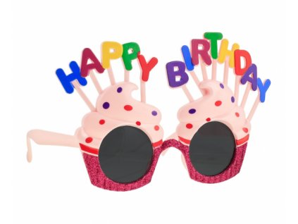 Párty okuliare Muffiny Happy Birthday