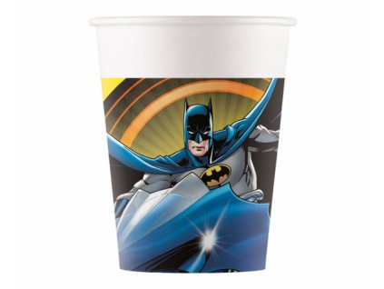 Papierové poháre Batman - 8 ks / 200 ml