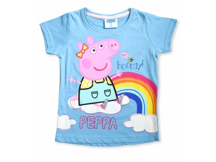 Dievčenské tričko "Peppa Pig" - modrá