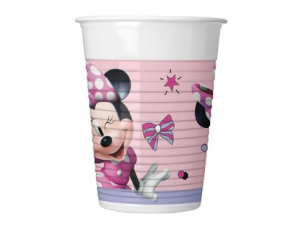Plastové poháre Minnie Mouse - 8 ks / 200 ml
