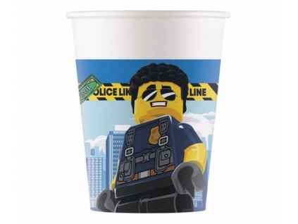Papierové poháre Lego City - 8 ks / 200 ml