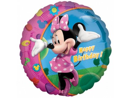 Fóliový balón 18" - Minnie Mouse Happy Birthday