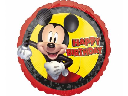 Fóliový balón 18" - Happy Birthday Mickey