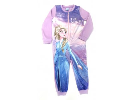 Dievčenské zateplené pyžamo overal Frozen The North