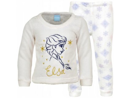 Dievčenské zateplené pyžamo Elsa Frozen