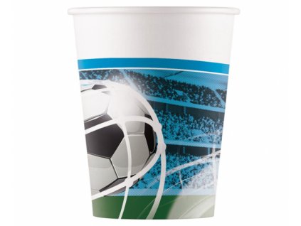 Papierové poháre Futbal - 8 ks / 200 ml