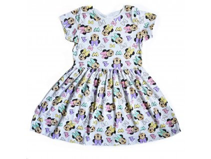 Detské šaty "Minnie Mouse" - sivá