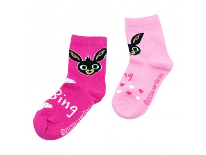 Dievčenské vysoké ponožky veselý Bing - 2 ks